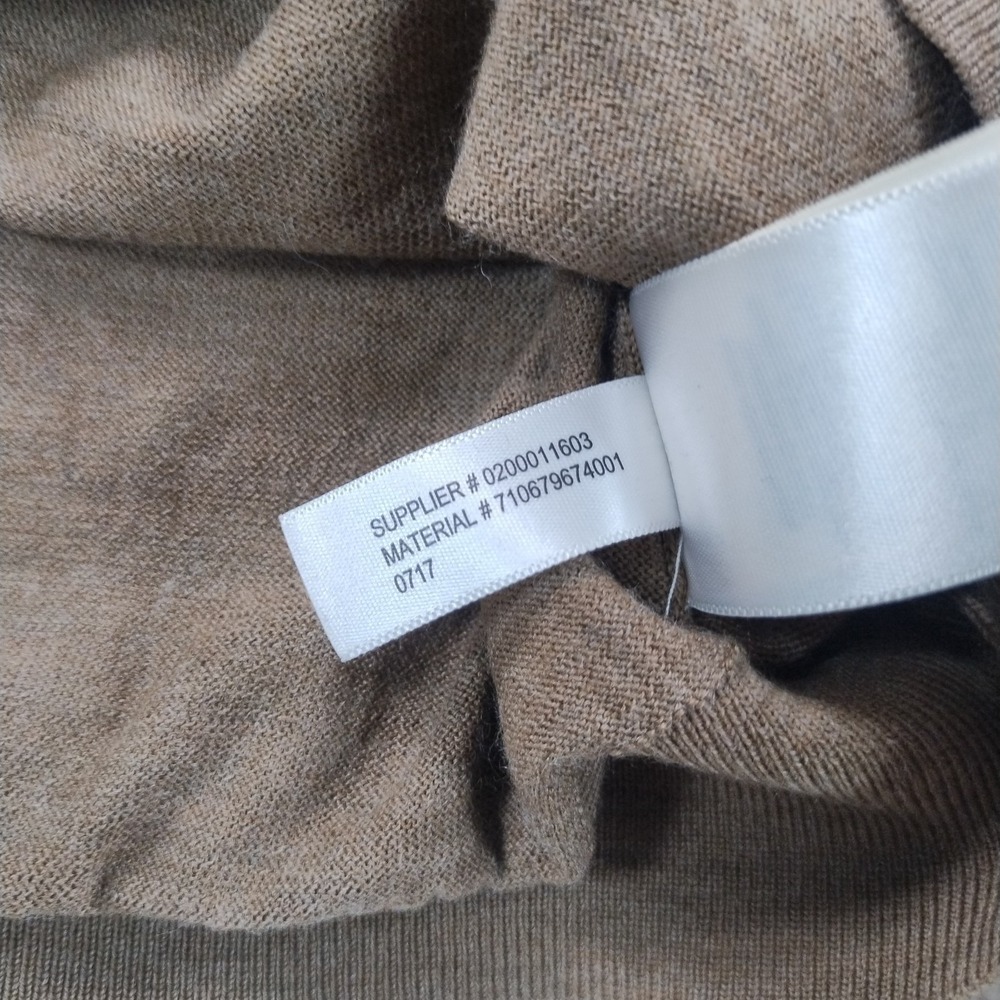 POLO Ralph Lauren Sweater Men's Med Brown Washable Merino Wool V-Neck Liteweight - Picture 8 of 13